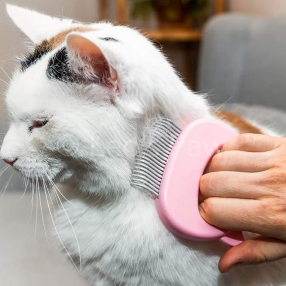 Cat Comb for Short & Long Hair Removal Soft Massaging Deshedding Pet Comb - Picture 5 of 6